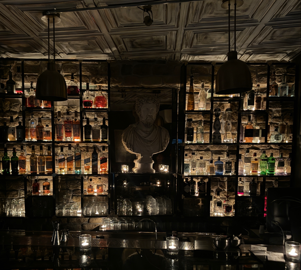 Flekk cocktail bar with house-made spirits in Tomtom, Beyoglu, Istanbul