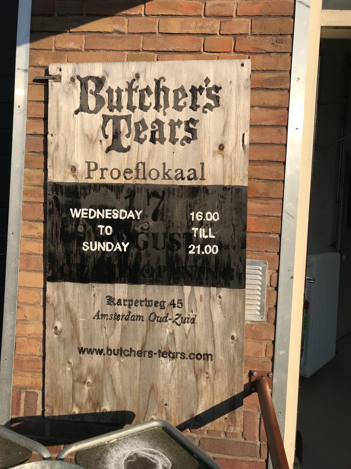Butcher's Tears, Amsterdam