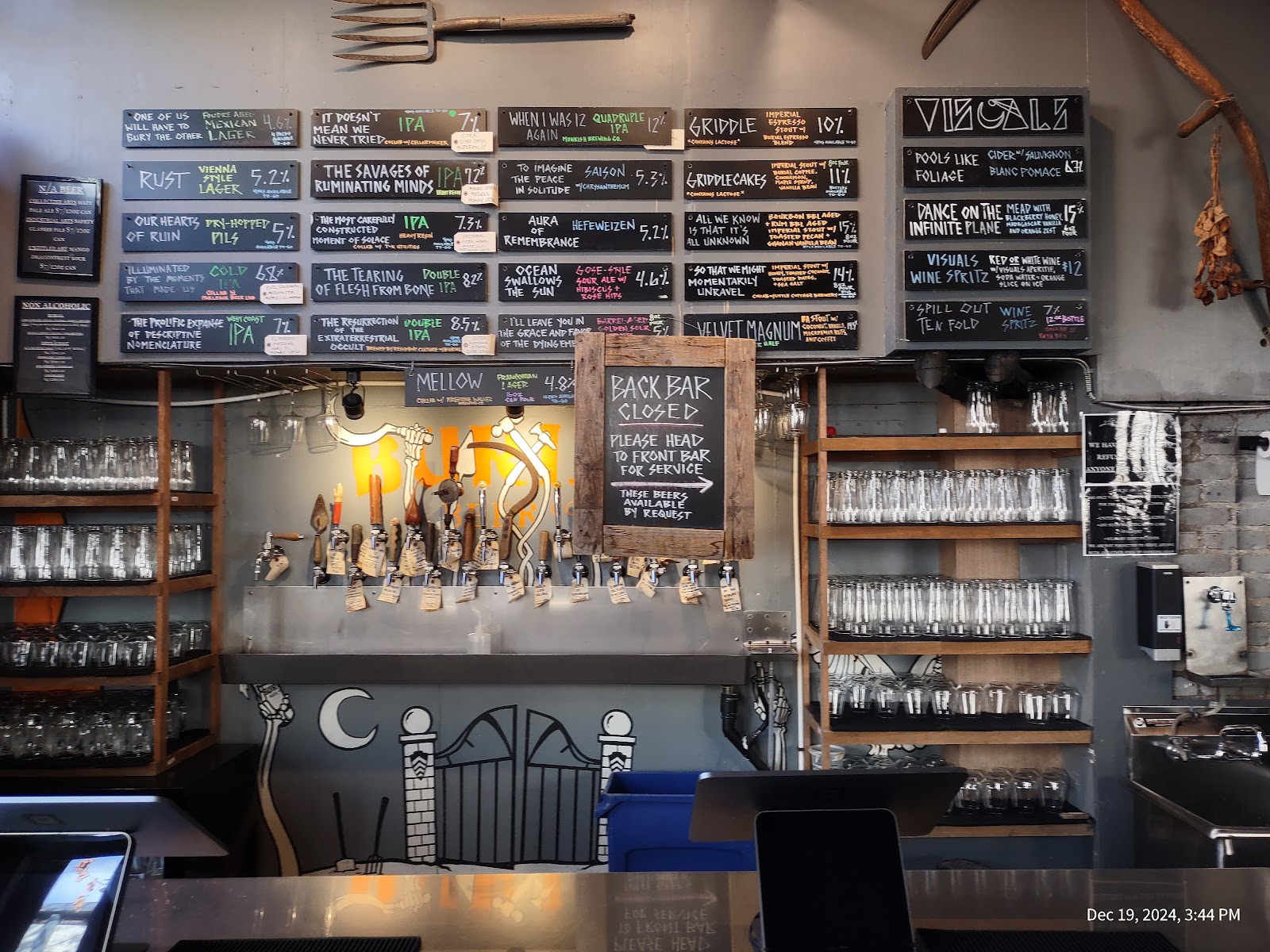 Burial Beer Company Asheville bar interior