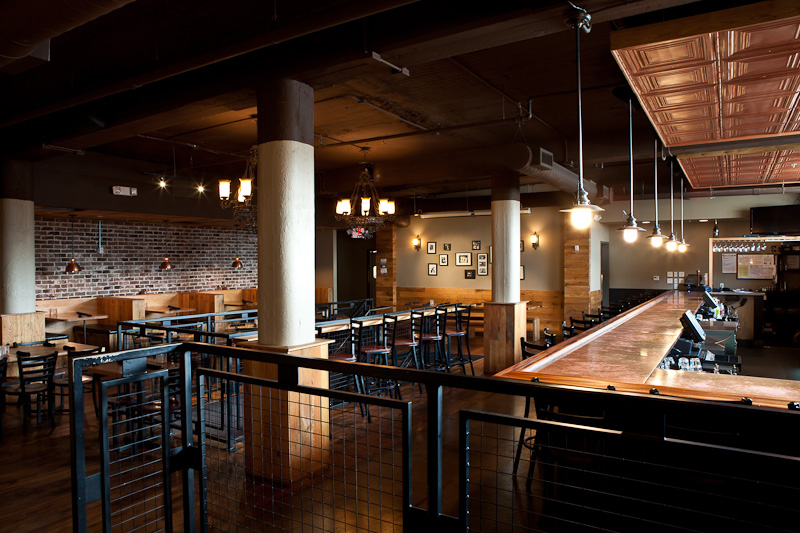 Ormsby's games tavern bar and pub seating on the Westside of Atlanta