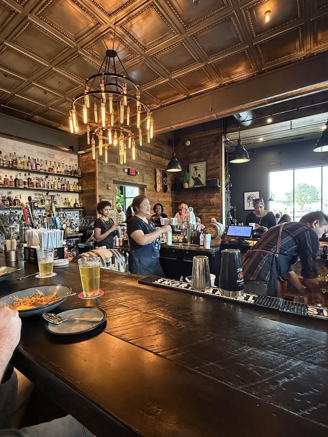 Cocktails at Paper Plane bar Atlanta Castleberry Hill