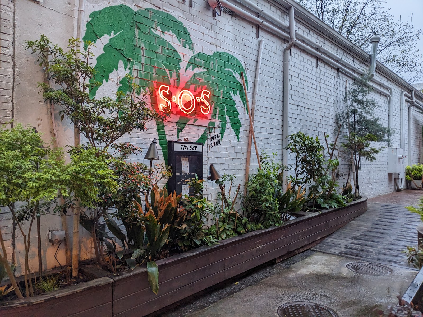 The S.O.S. Tiki Bar tropical cocktail room, downtown Decatur