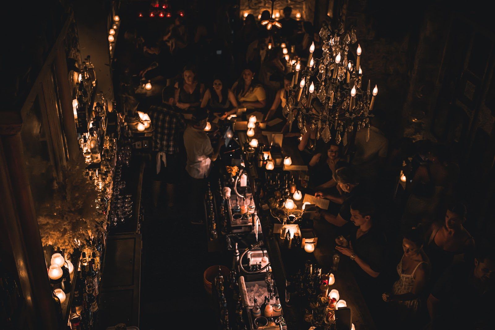 Whisler's cocktail bar interior, East Austin