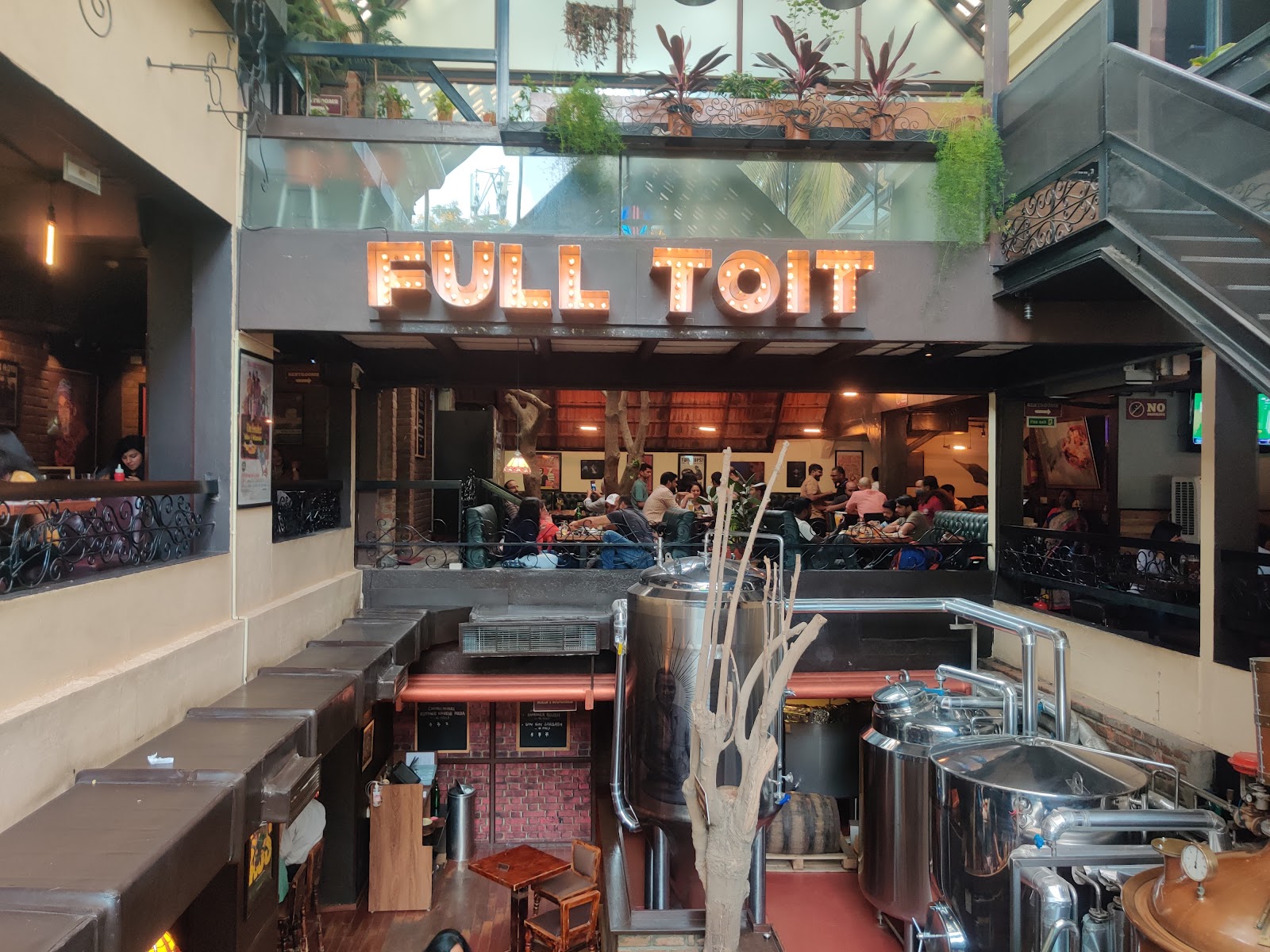 Toit Brewpub Bangalore bar interior