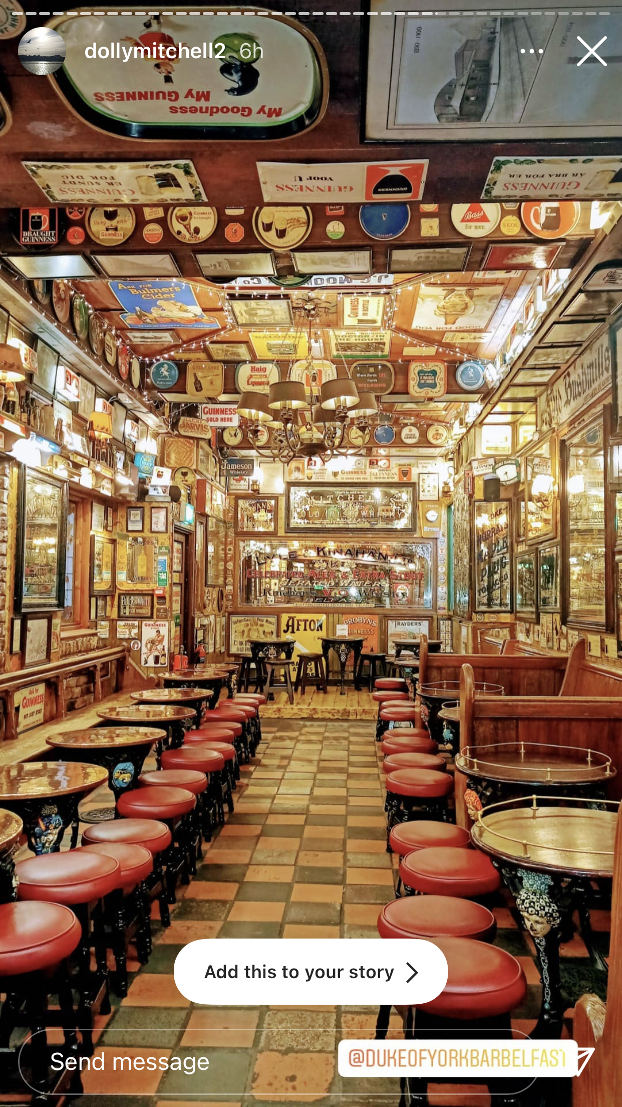 The Duke of York Belfast bar interior