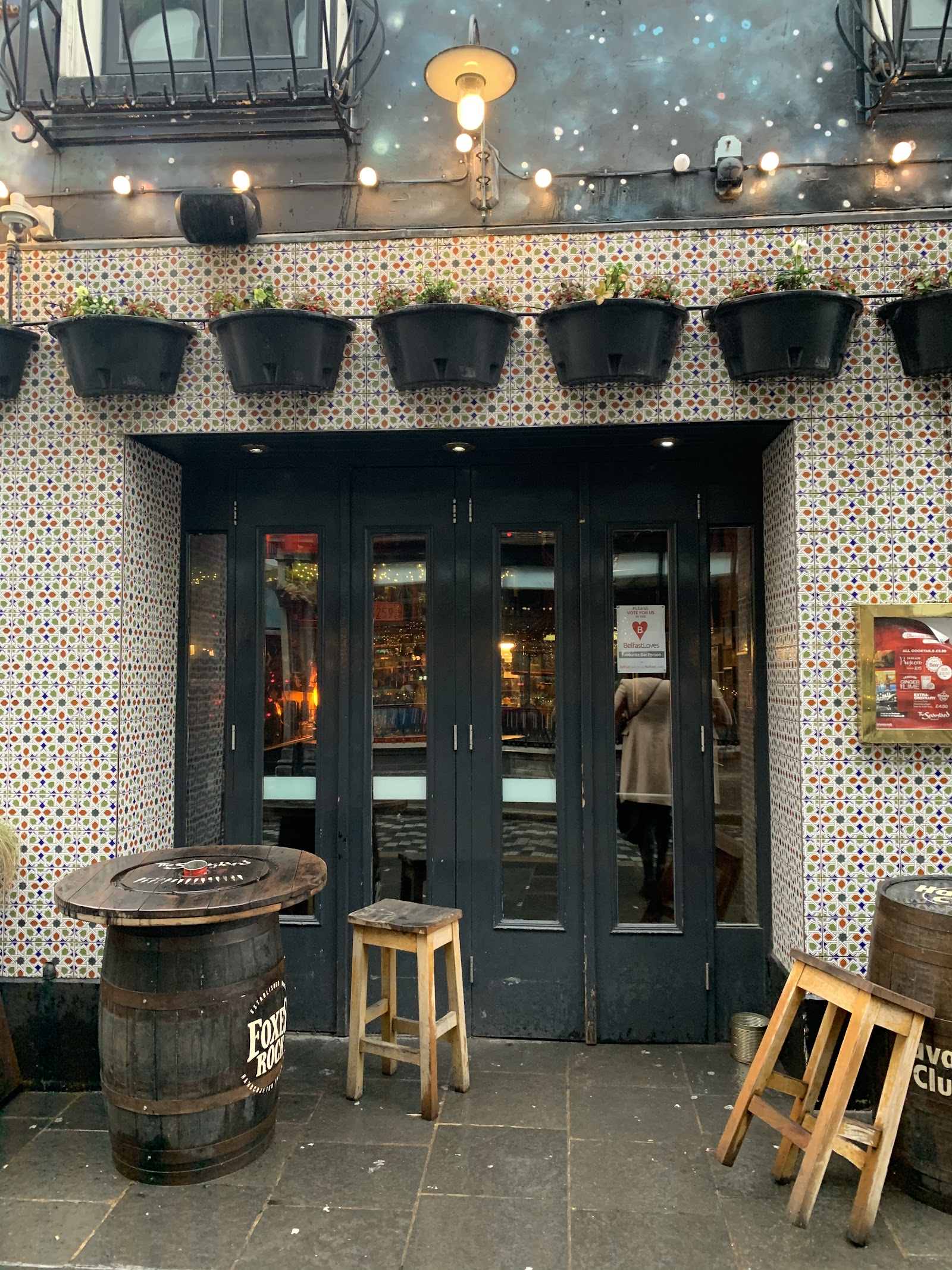 The Spaniard Belfast bar interior