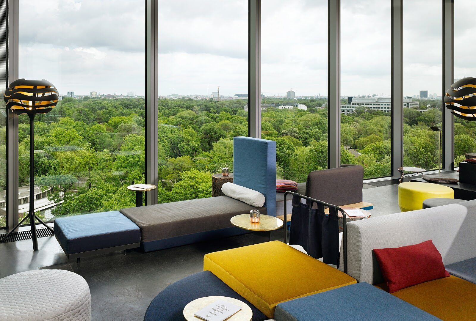 Monkey Bar rooftop terrace Berlin with Tiergarten views