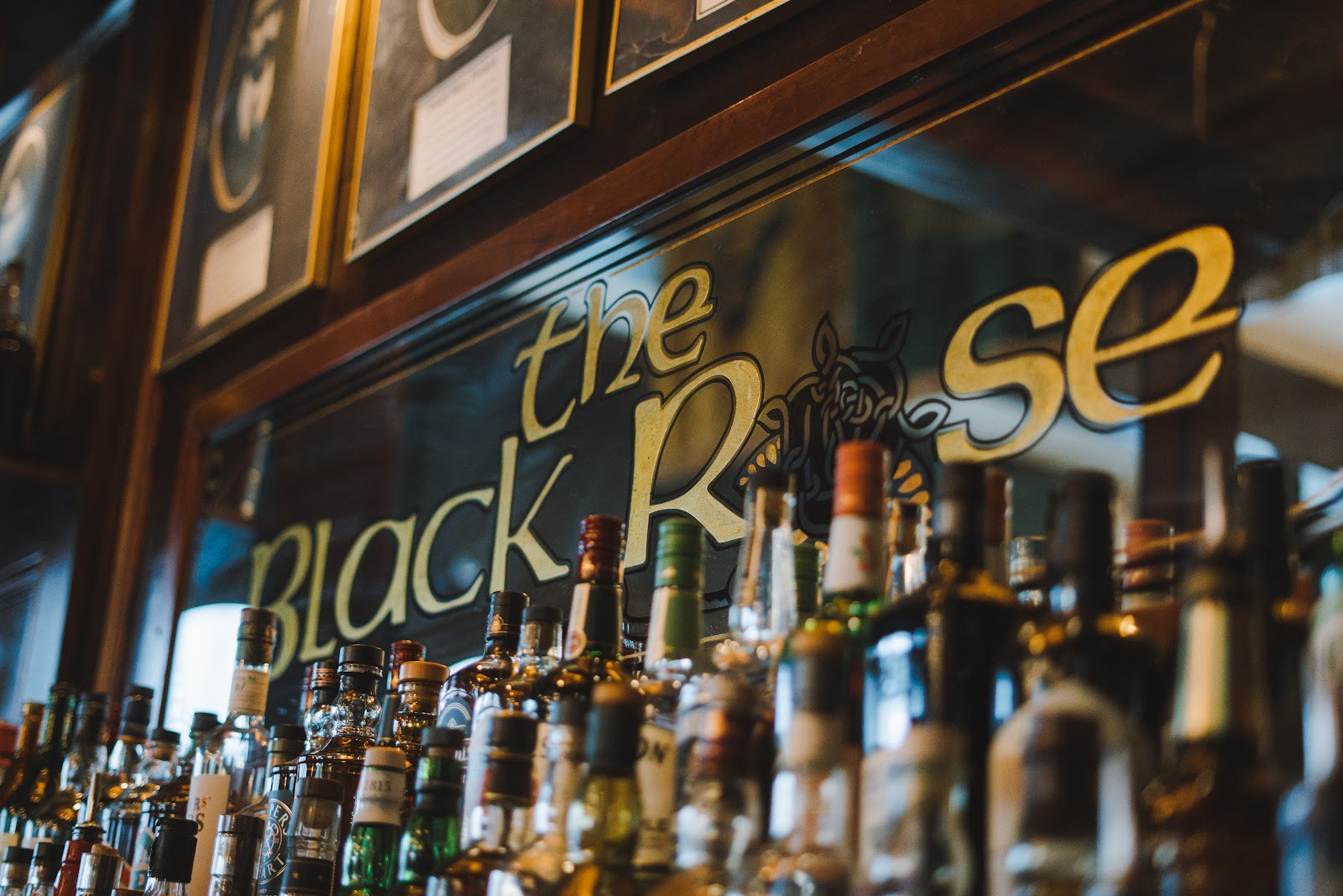 The Black Rose Irish pub interior, Boston
