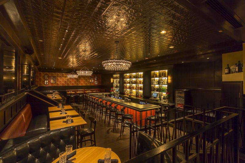 Wink and Nod speakeasy bar interior South End Boston