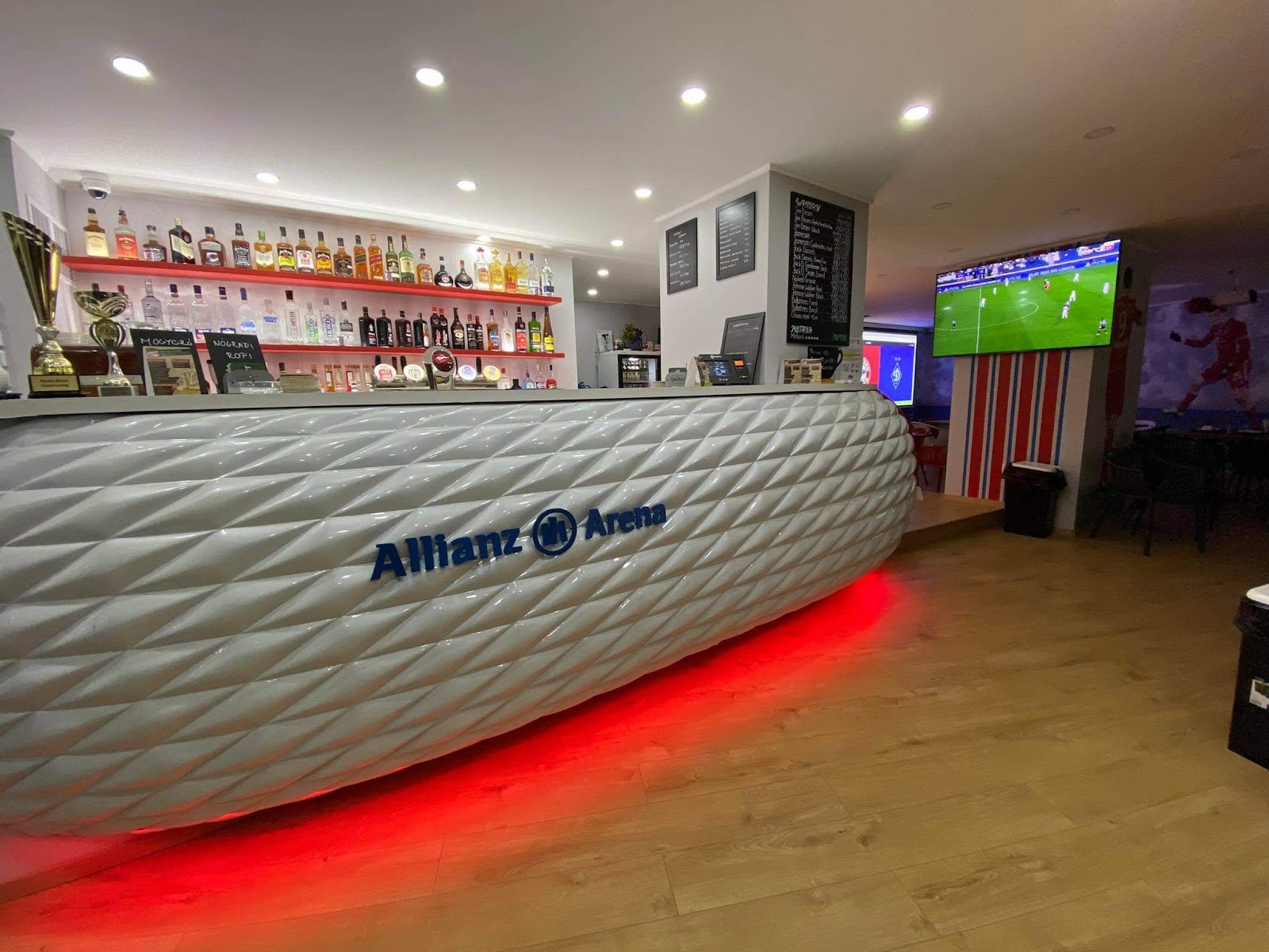 Bajor Sport Pub Bavarian interior on Margit korut, Budapest