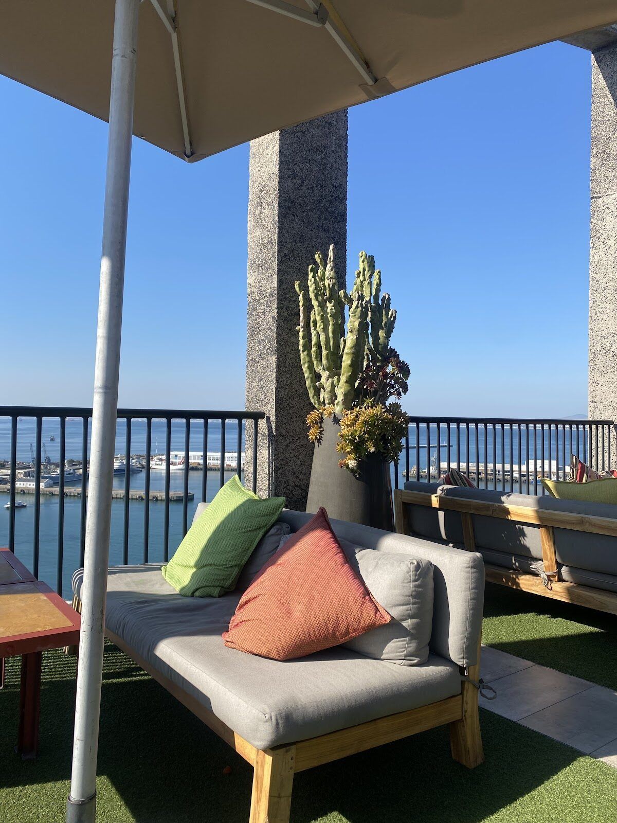 The Twankey Bar Silo Hotel Cape Town V&A Waterfront harbour views