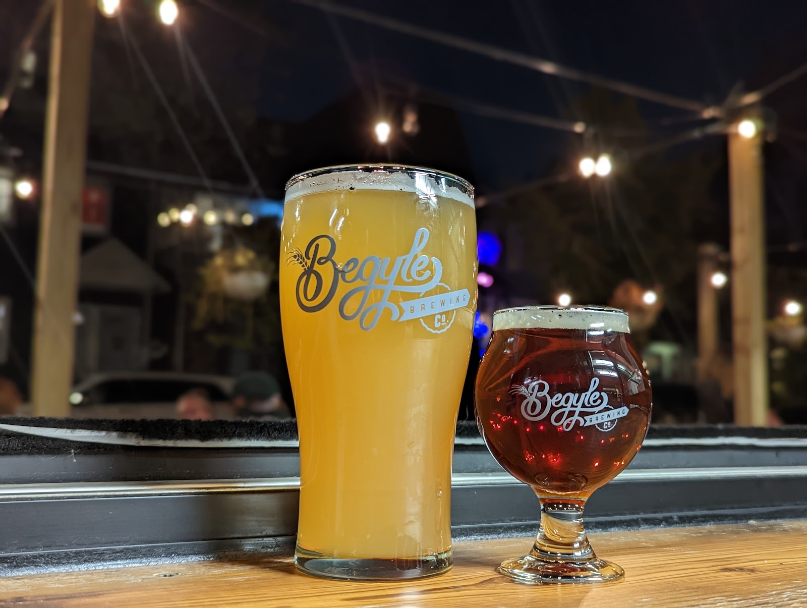 Begyle Brewing taproom and craft beer pours on Malt Row in Ravenswood, Chicago
