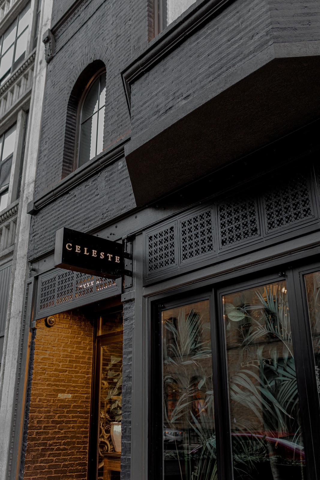 Celeste cocktail bar interior, River North Chicago