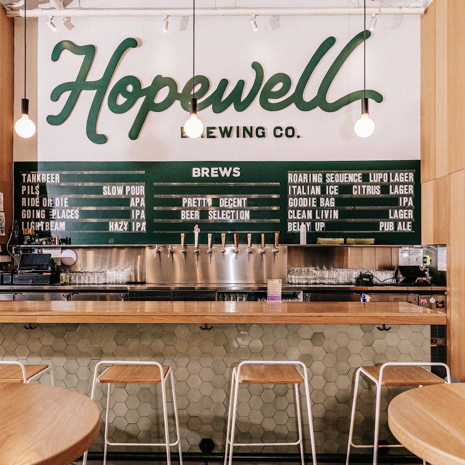 Hopewell Brewing taproom on Milwaukee Avenue in Logan Square, Chicago
