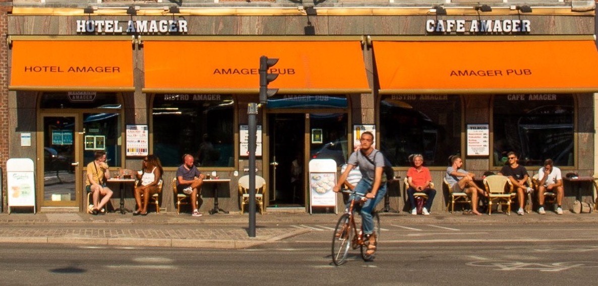 Amager Pub sports bar interior on Amagerbrogade, Copenhagen