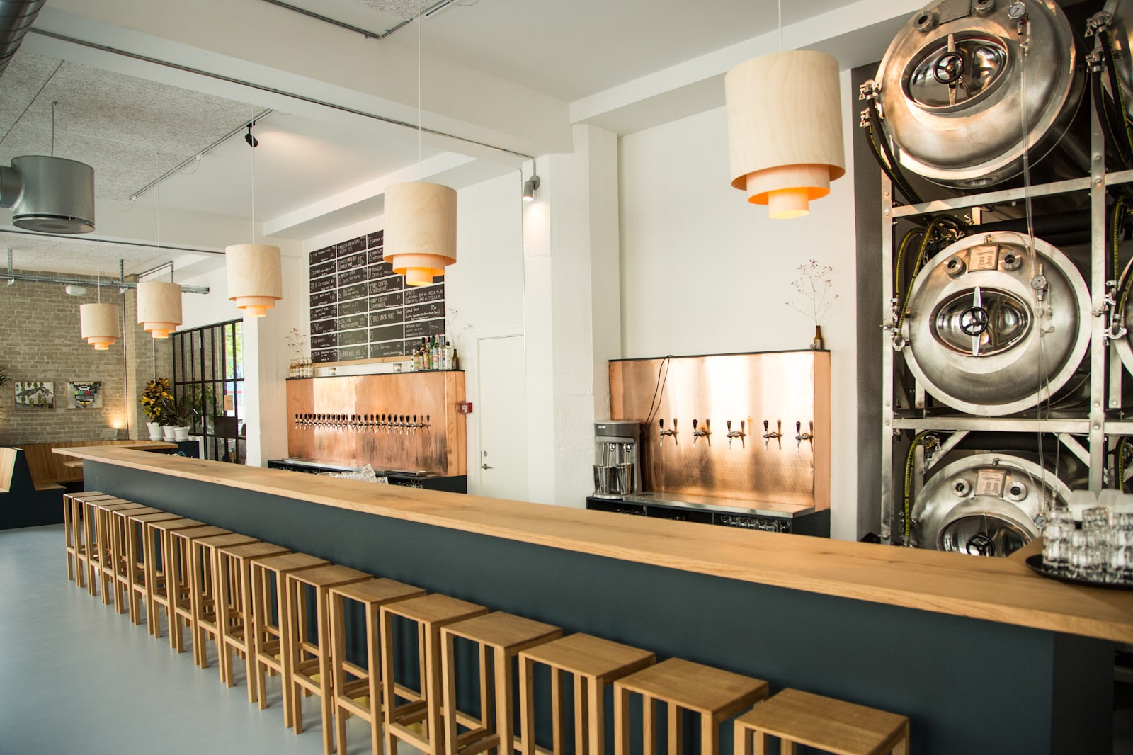 BRUS craft beer taproom interior, Nørrebro Copenhagen