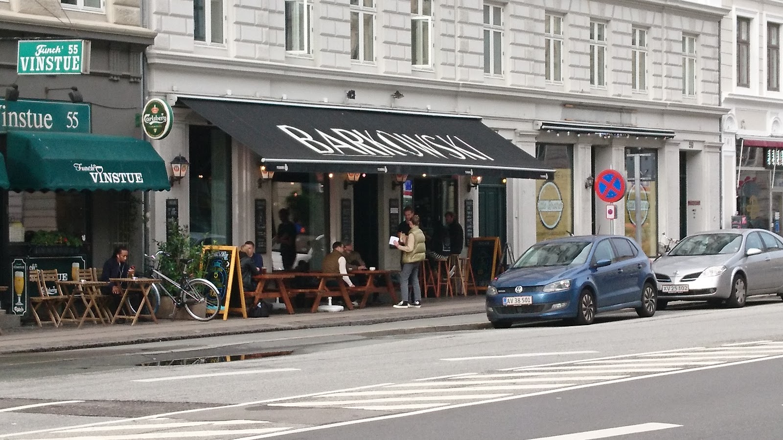 Barkowski sports bar interior near Norreport, Copenhagen
