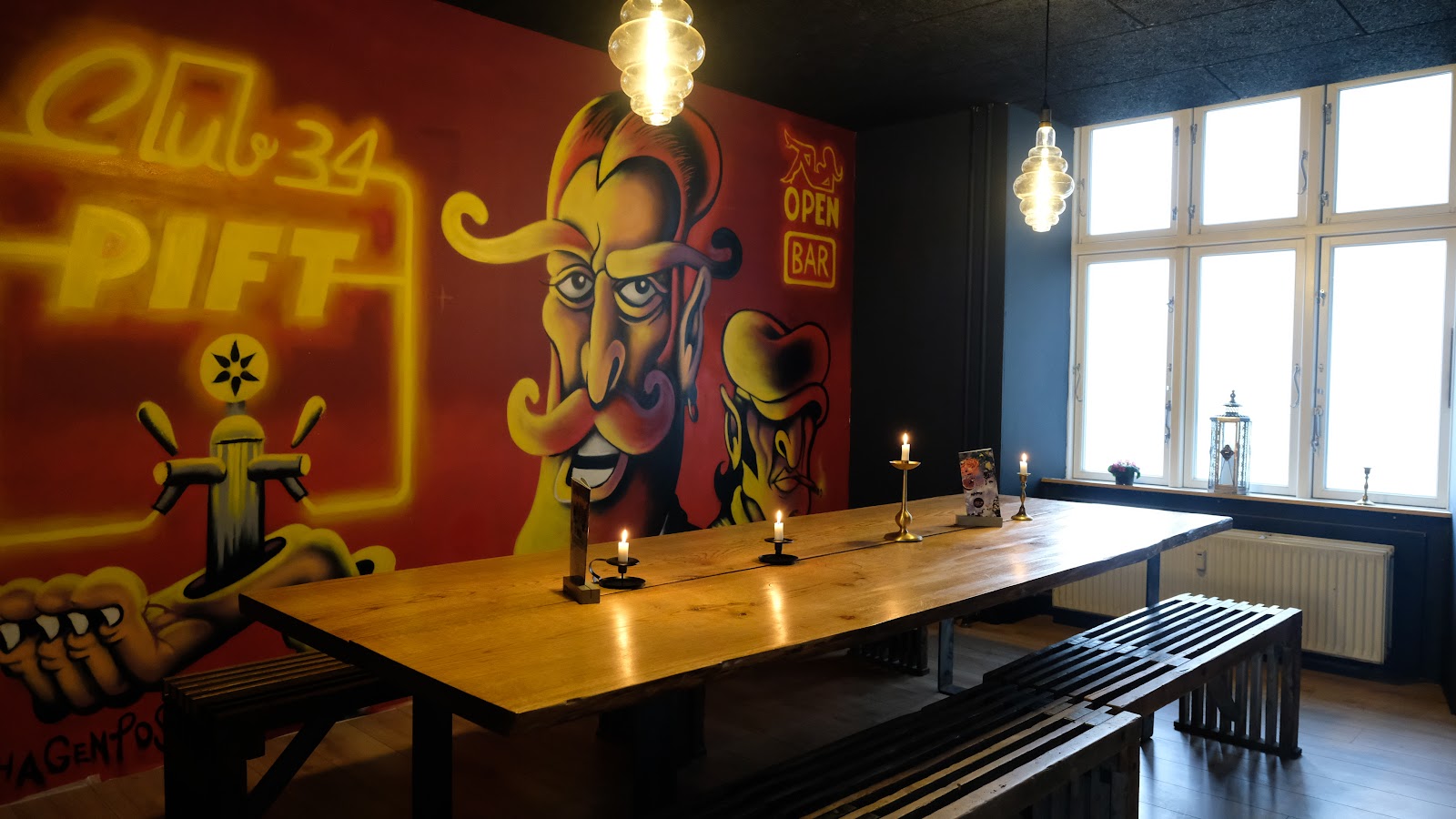 Club 34 beer and sports bar on Istedgade, Vesterbro, Copenhagen