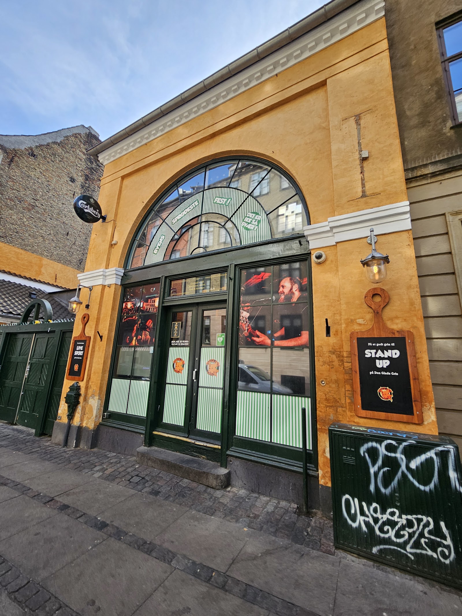 Den Glade Gris football bar in Copenhagen's Latin Quarter