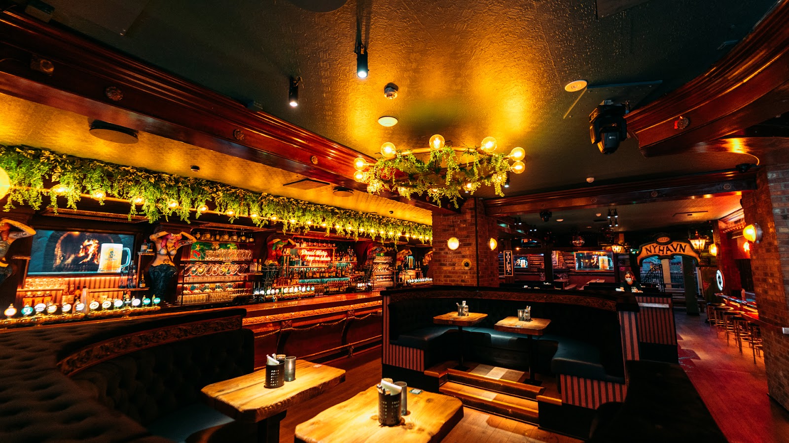 Proud Mary Pub interior on Rådhuspladsen, Copenhagen