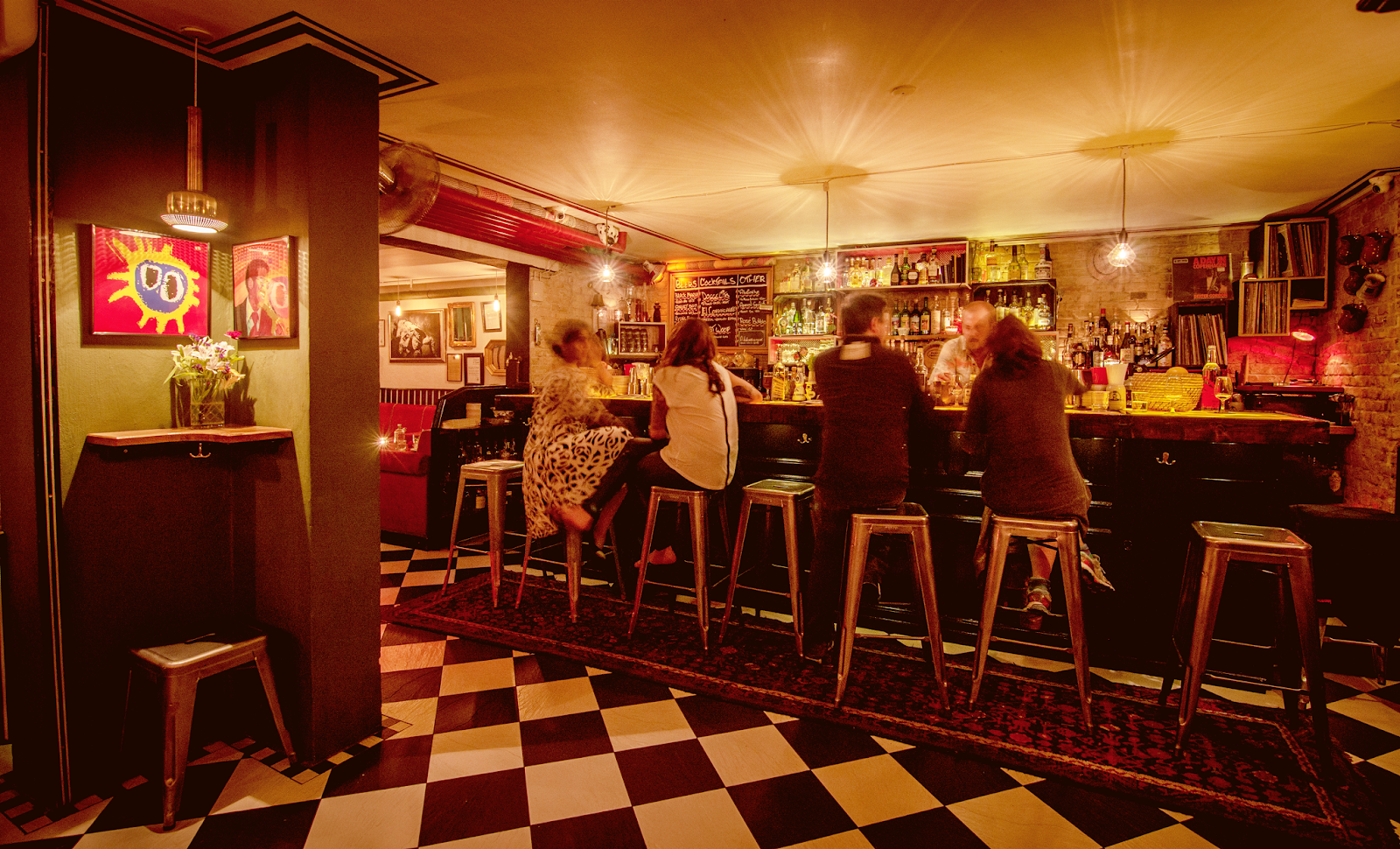 The Barking Dog cocktail bar interior, Norrebro Copenhagen