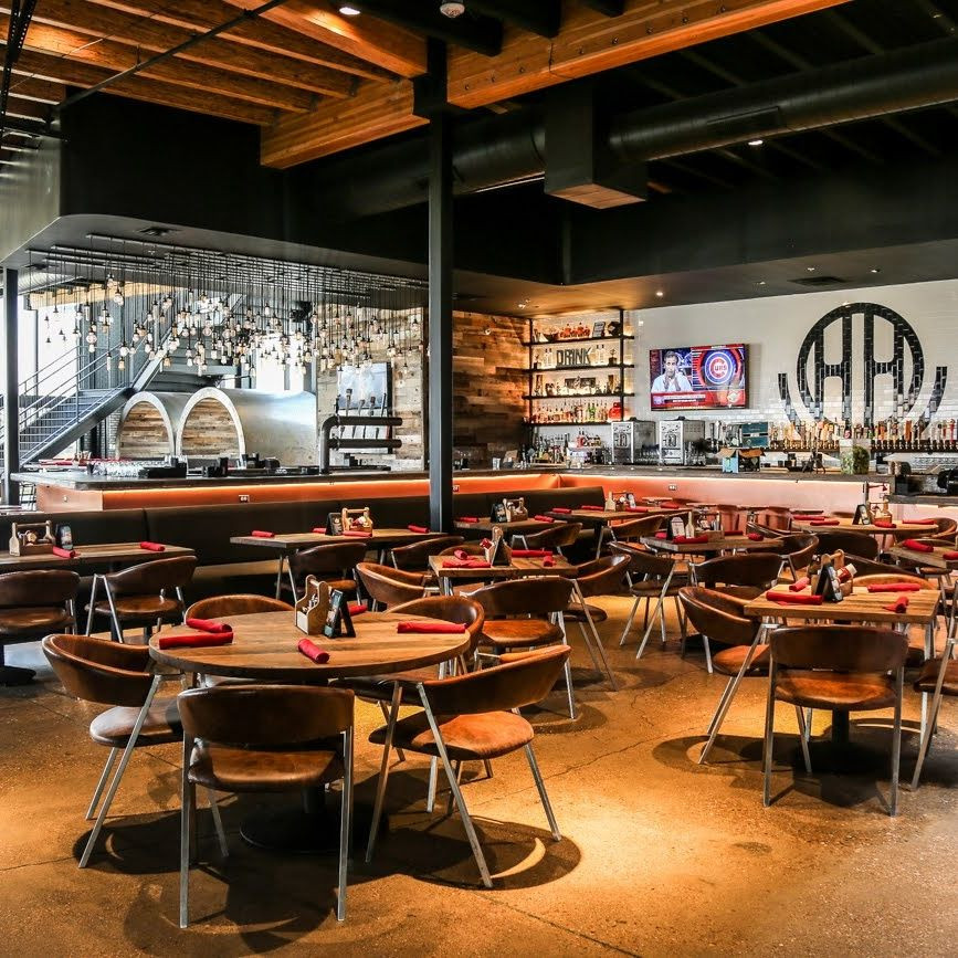 Happiest Hour rooftop sports bar with skyline view in the Harwood District of Dallas