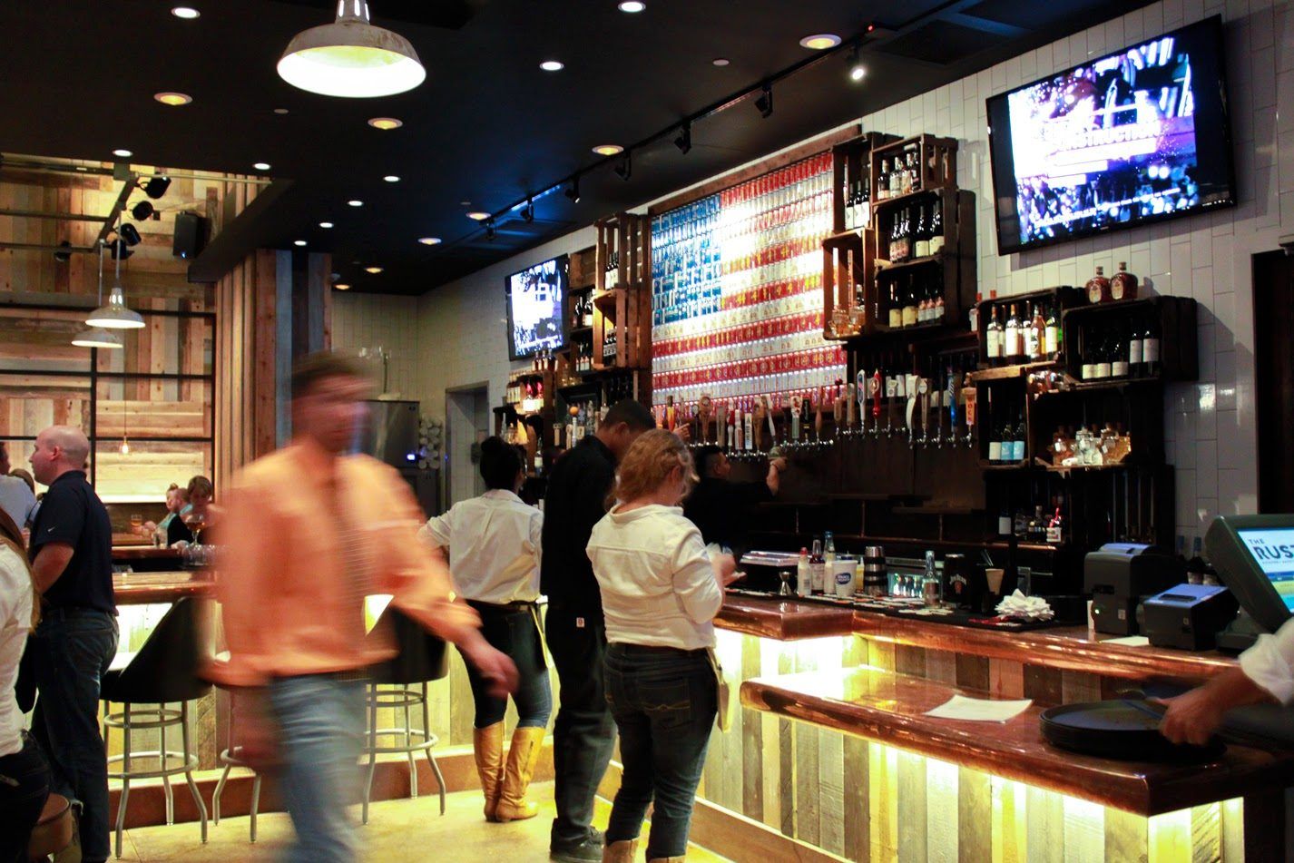 The Rustic Dallas bar interior