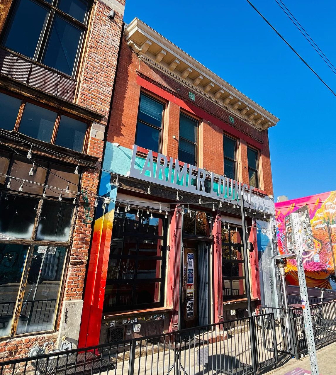 Larimer Lounge Denver indie rock club stage and bar in RiNo