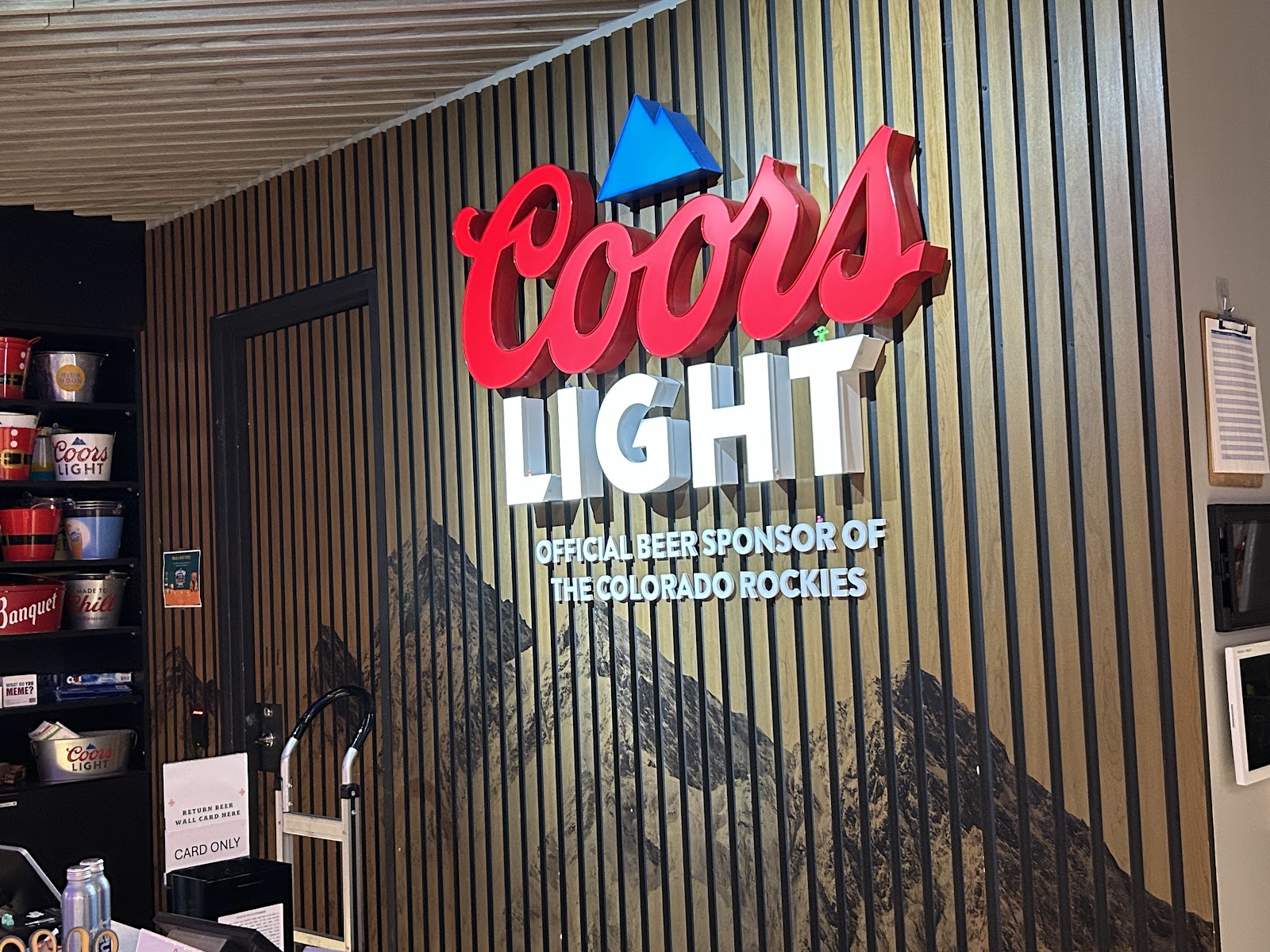 Milepost Zero food hall and self-pour tap wall in McGregor Square Denver