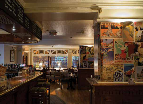 Craft beer taps at 57 The Headline gastropub on Clanbrassil Street, Dublin