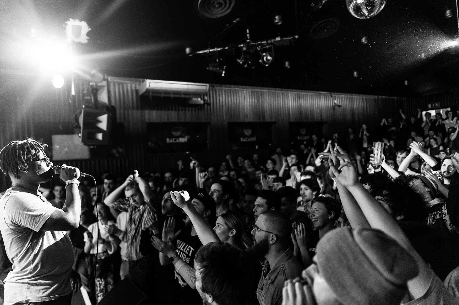 Tiered seated music venue with a stage and warm lighting at The Sugar Club Dublin