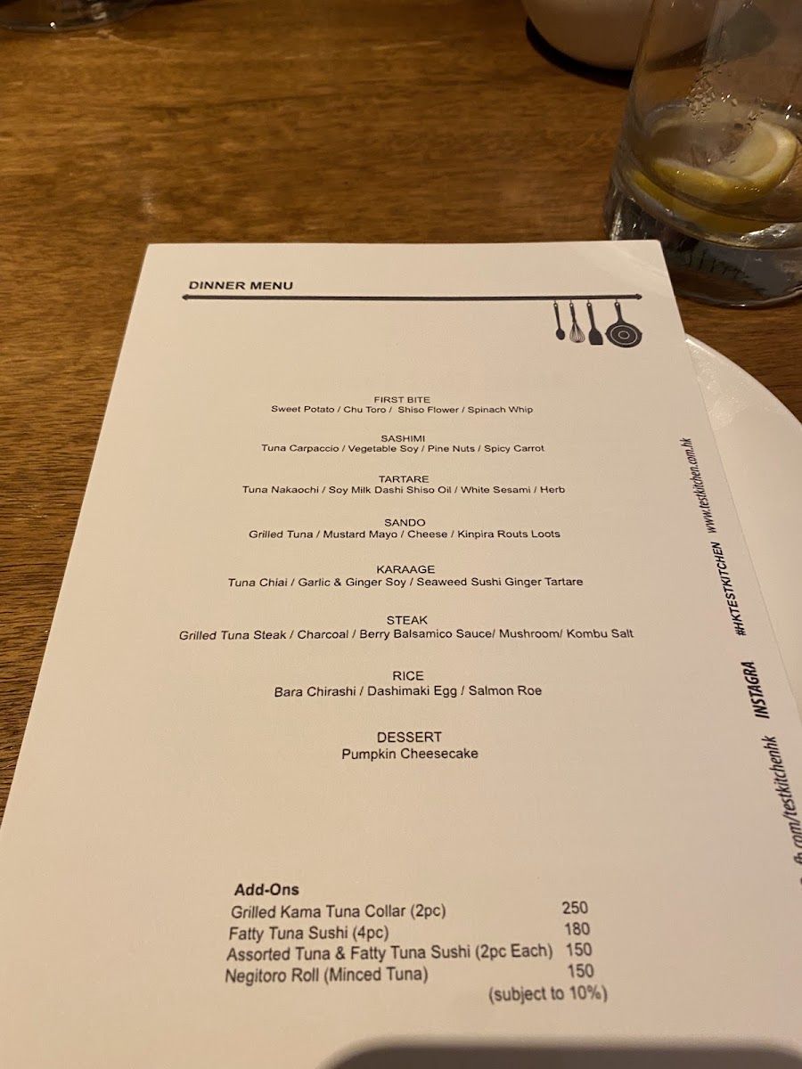Test Kitchen Bar, Hong Kong