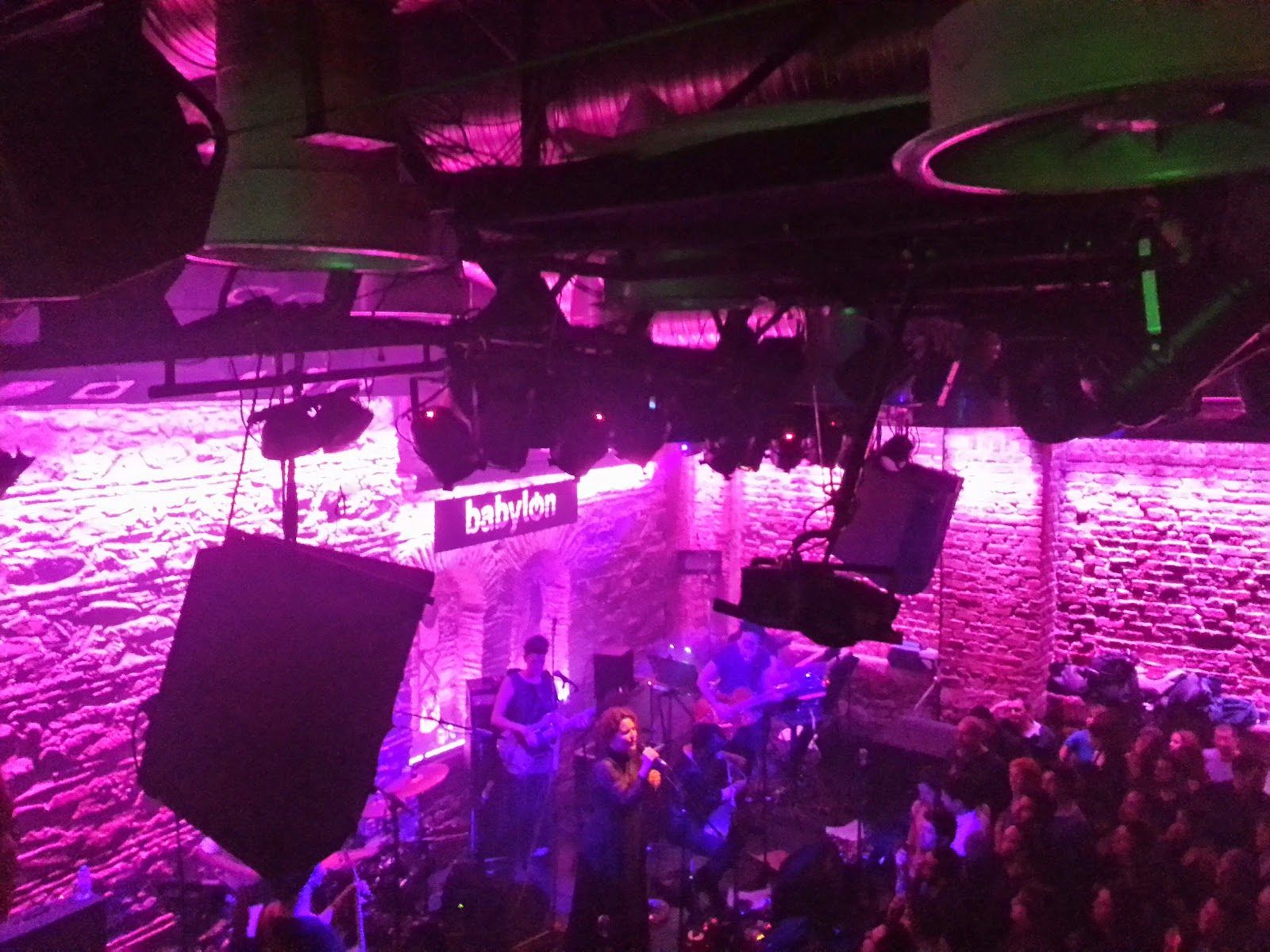 Babylon Istanbul jazz bar interior with stage