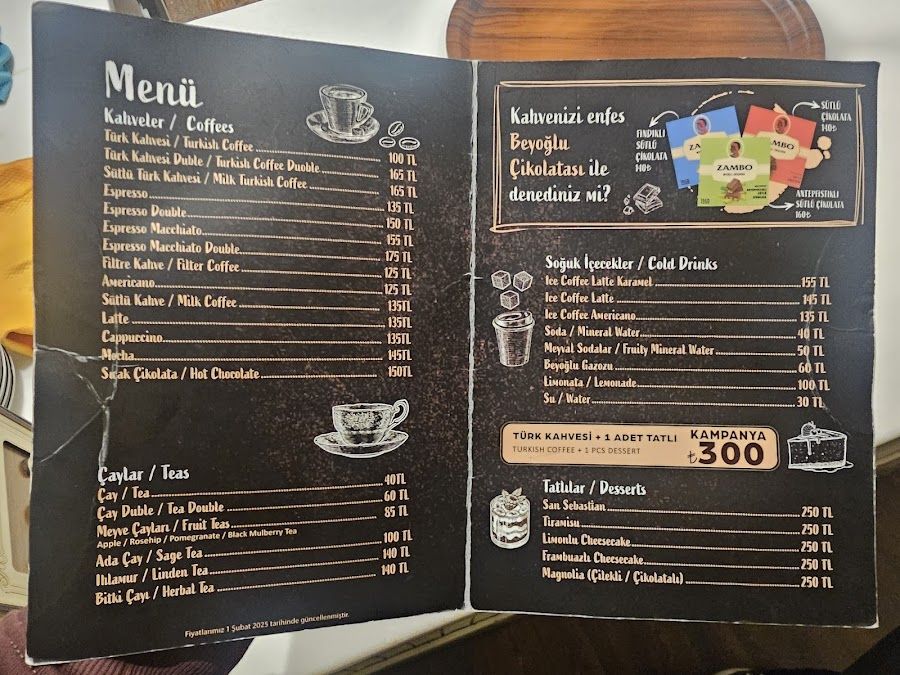 Manda Batmaz Coffee Bar, Istanbul