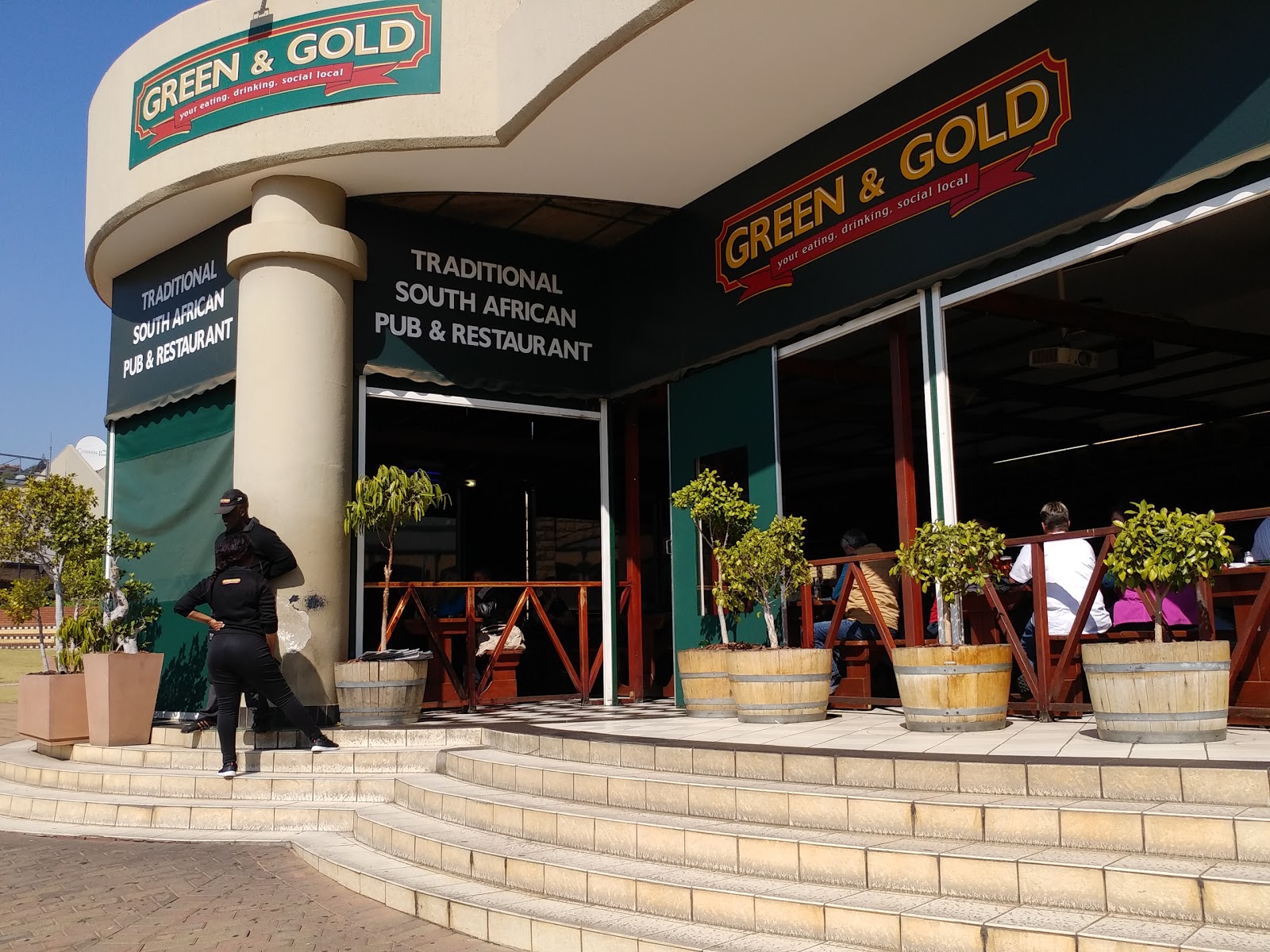 Green and Gold Johannesburg bar interior
