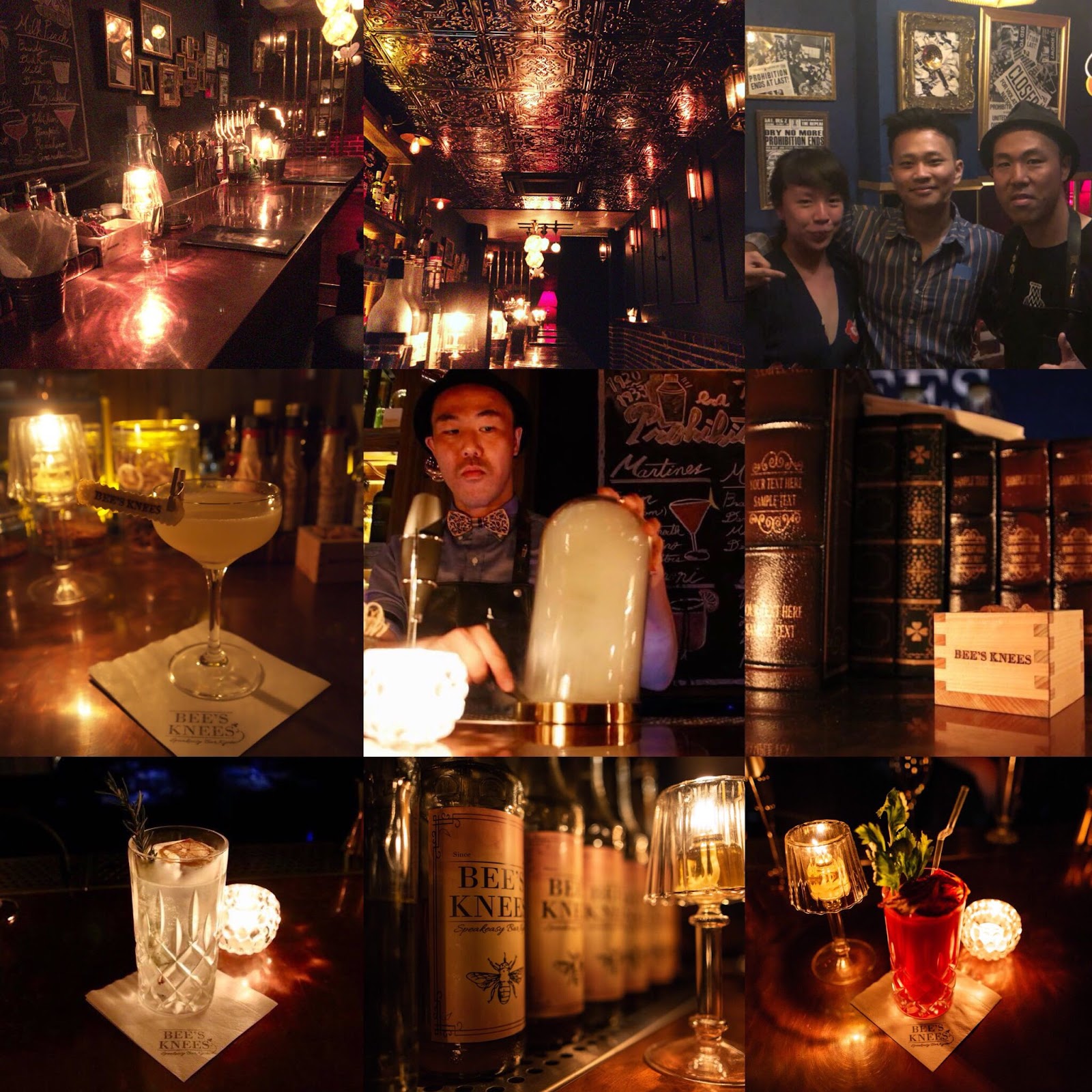 Bee's Knees Kyoto bar interior
