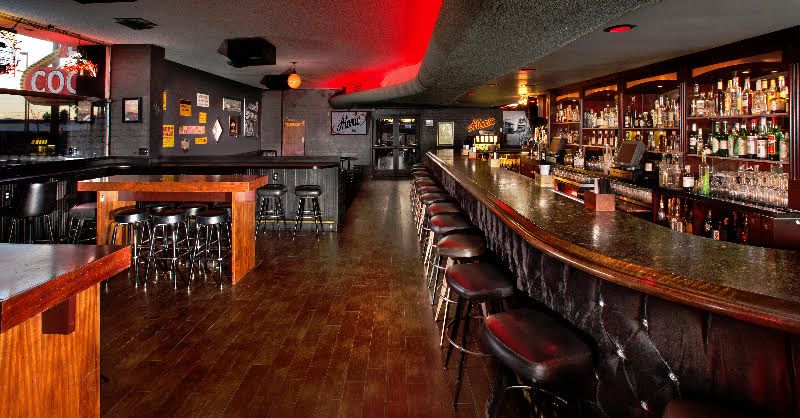 Bar interior at Atomic Liquors
