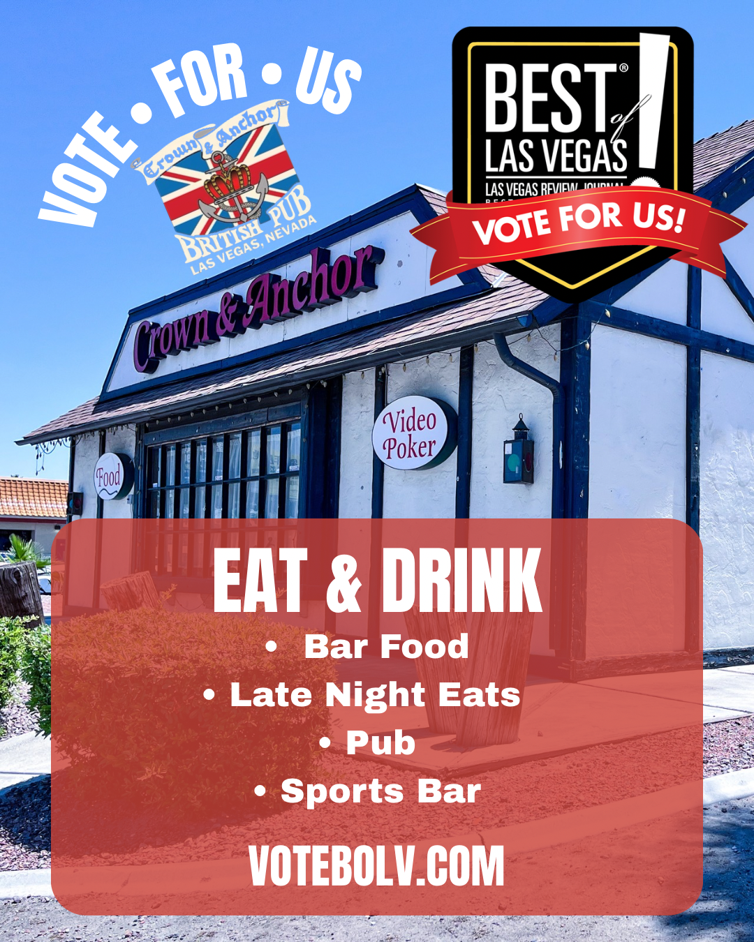 Crown &amp; Anchor British Pub, Las Vegas