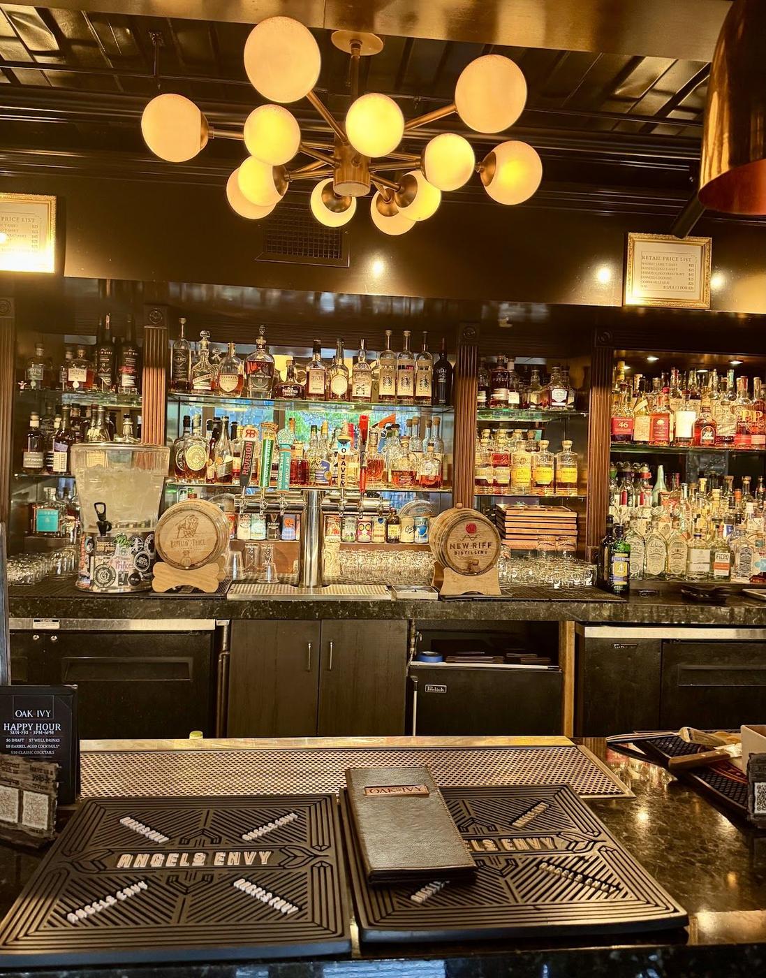 Oak & Ivy craft cocktail bar stools