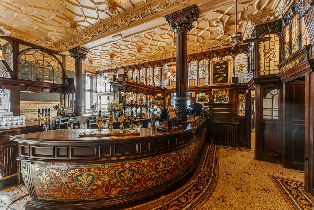The Philharmonic Dining Rooms Liverpool bar interior