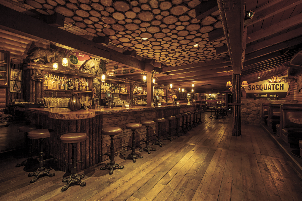 Bigfoot Lodge Los Angeles Themed Bar interior