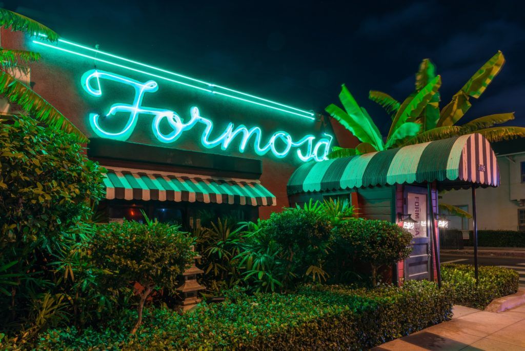 Formosa Cafe interior with historic charm