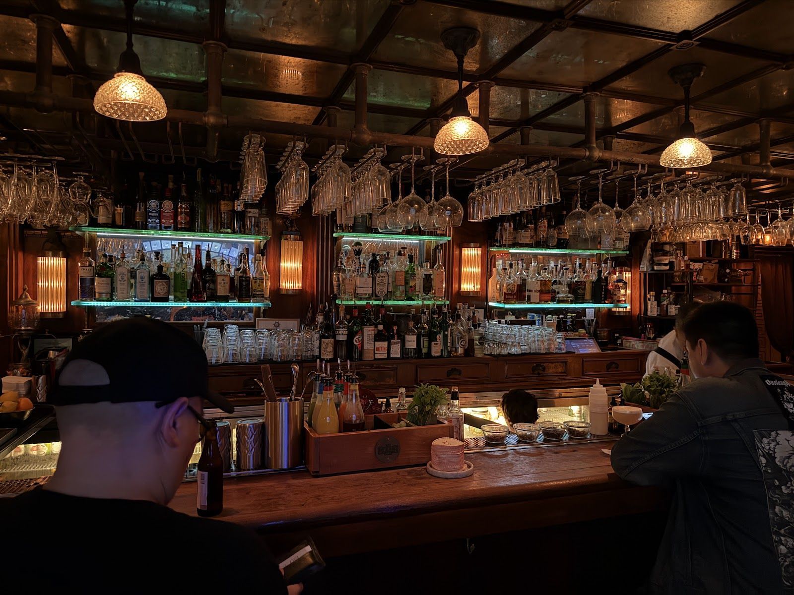 The Roger Room dark cocktail bar interior LA