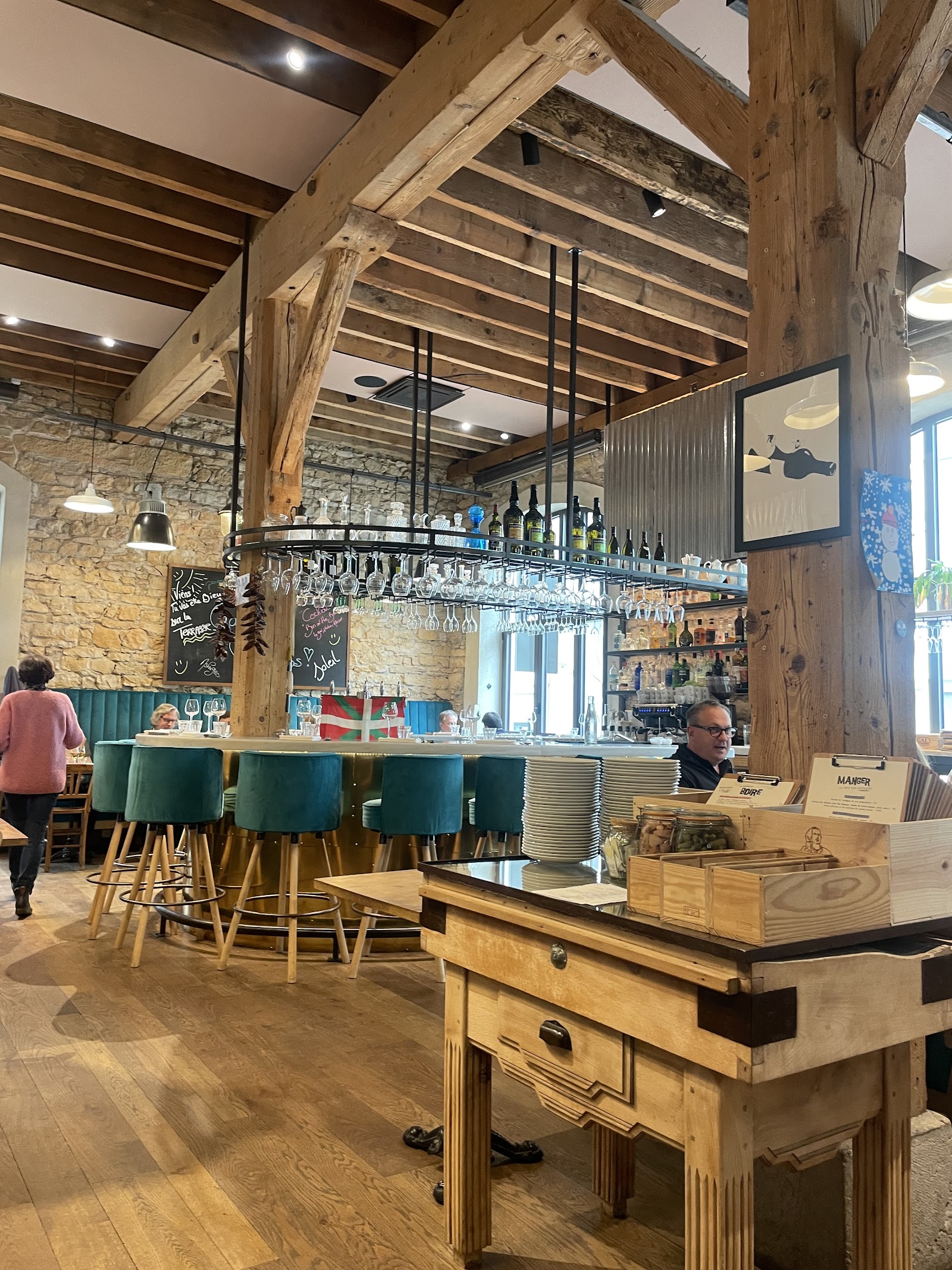 Le Bistrot du Potager Lyon bar interior