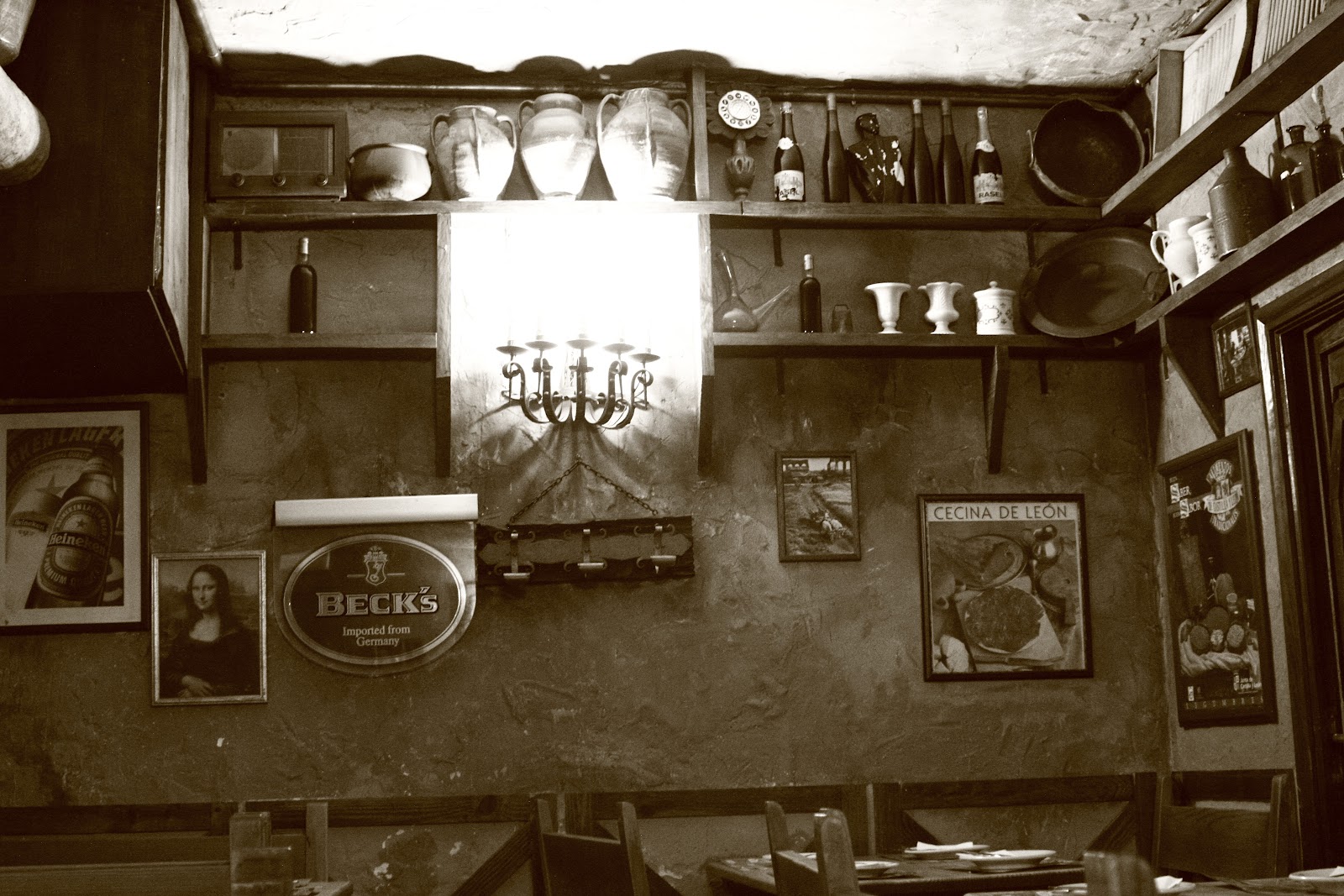 QW Sportbar interior with screens near Opera, Madrid