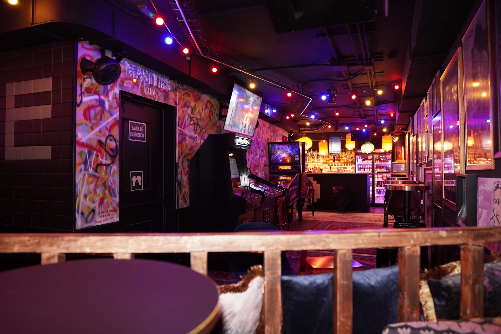 Sports Pub Madrid interior with screens, La Latina