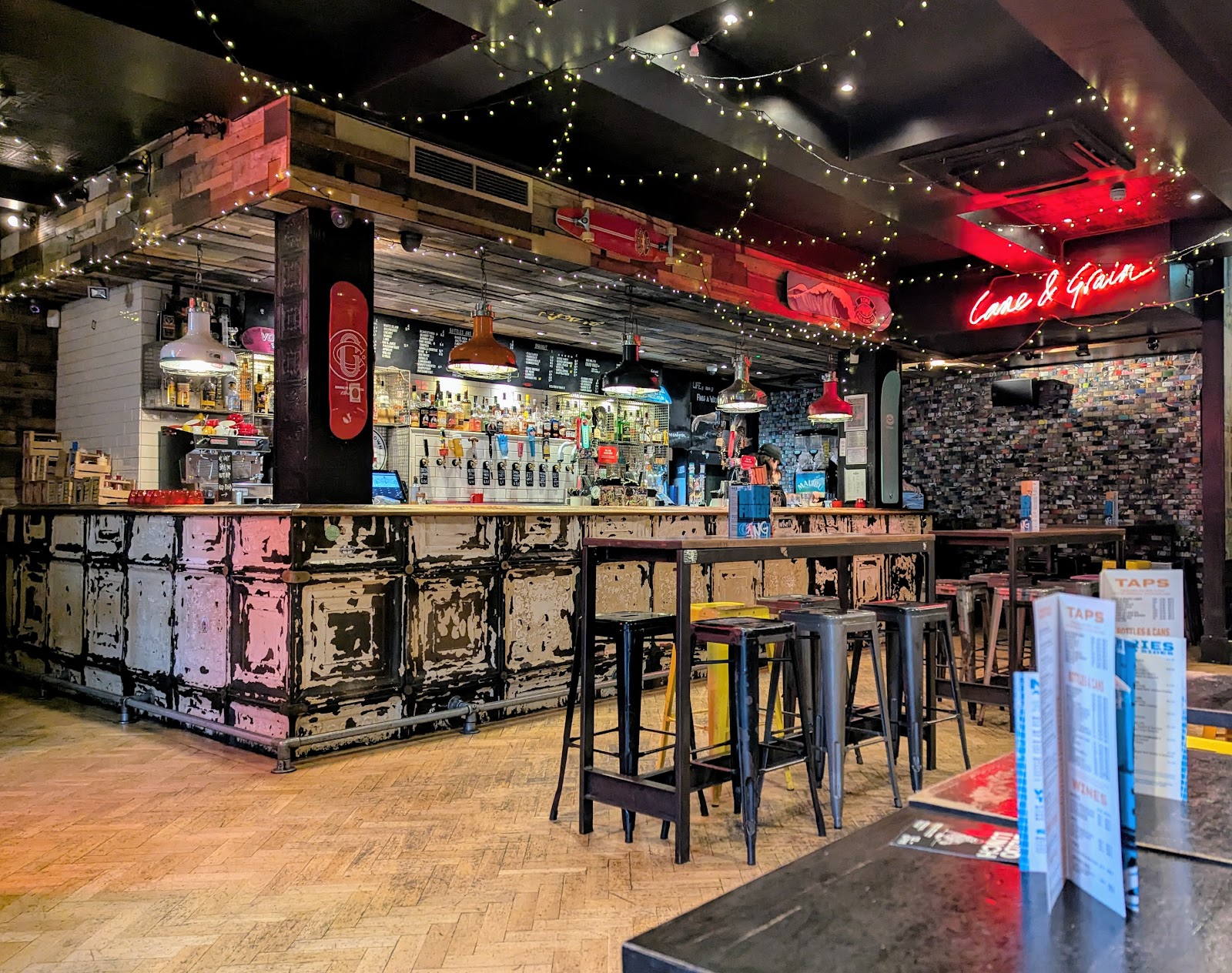 Cane & Grain Manchester bar interior