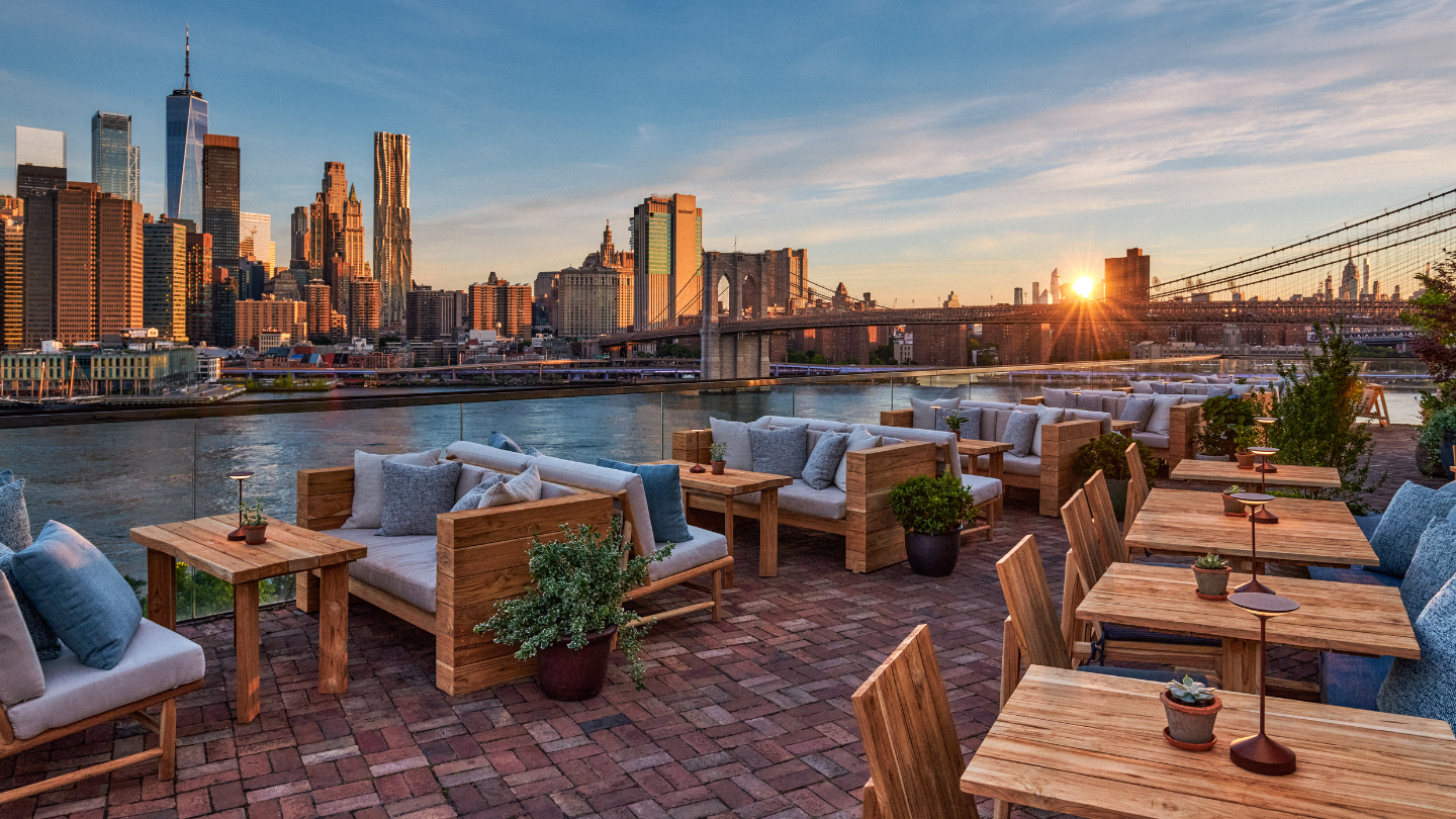 Rooftop bar atmosphere at Hotel Brooklyn Manchester