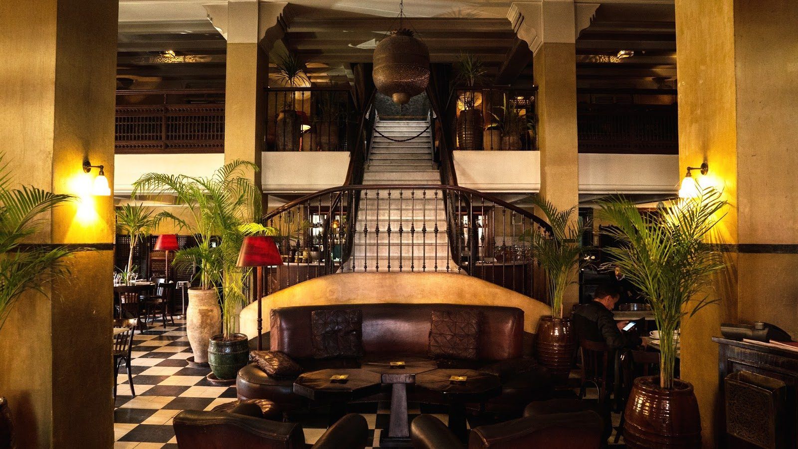 Grand Cafe Noor Marrakech bar interior