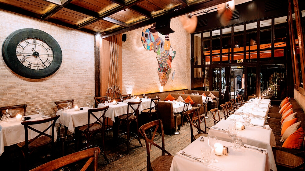 Le Loft bistro and bar interior in Gueliz, Marrakech